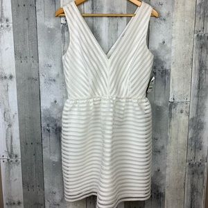 Bar III NWT Illusion-Stripe Fit & Flare Dress